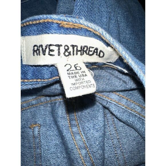 Madewell Rivet & Thread Retro Straight Jeans Size 26 - Picture 14 of 16